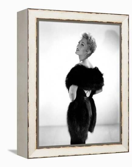 5 AGAINST THE HOUSE, 1955 directed by PHIL KARLSON with Kim Novak (b/w photo)-null-Framed Stretched Canvas