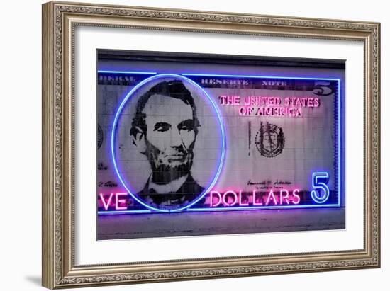 5 Dollars-Octavian Mielu-Framed Art Print