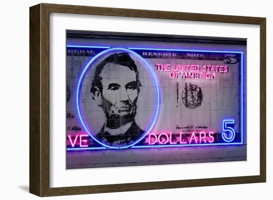 5 Dollars-Octavian Mielu-Framed Art Print