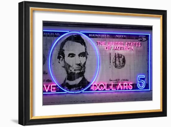 5 Dollars-Octavian Mielu-Framed Art Print