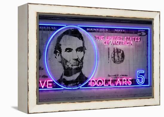 5 Dollars-Octavian Mielu-Framed Stretched Canvas