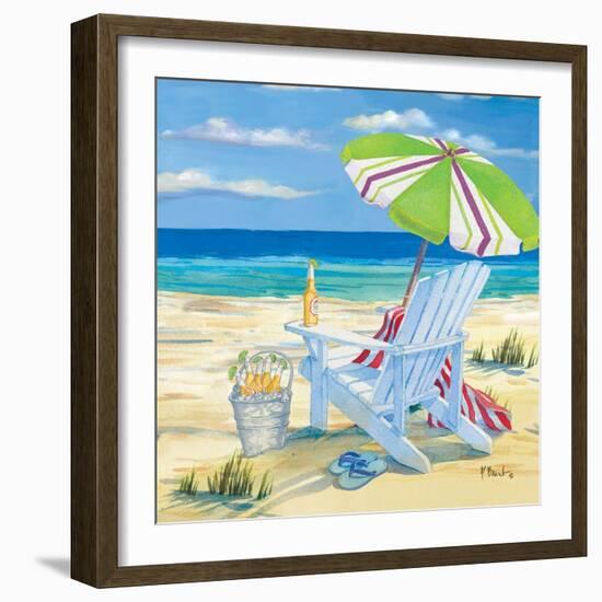 5 o'clock Beach II-Paul Brent-Framed Art Print