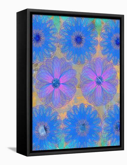 5 of 22 abstract art Circle Color Decor 3 D E-Ricki Mountain-Framed Stretched Canvas