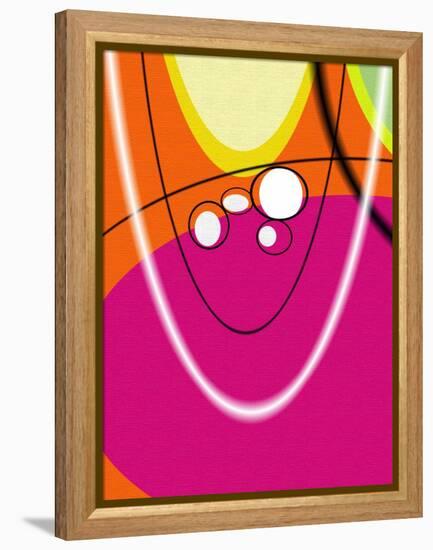 5 of 6 Abstract Art Retro Funk-Ricki Mountain-Framed Stretched Canvas