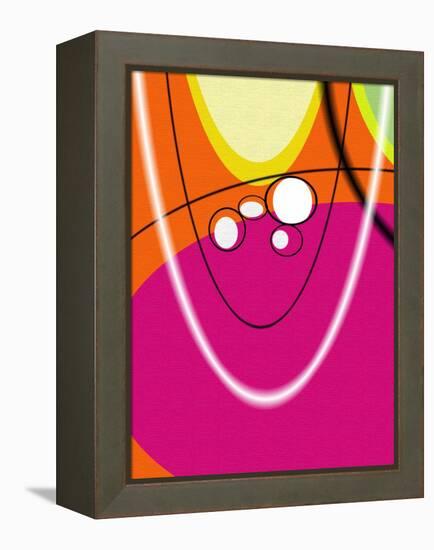 5 of 6 Abstract Art Retro Funk-Ricki Mountain-Framed Stretched Canvas