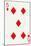 5 of Diamonds from a deck of Goodall & Son Ltd. playing cards, c1940-Unknown-Mounted Giclee Print