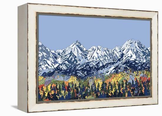 5 Peaks-HR-FM-Framed Stretched Canvas