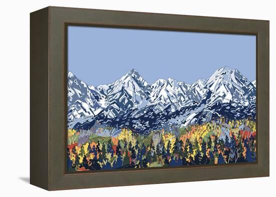 5 Peaks-HR-FM-Framed Stretched Canvas