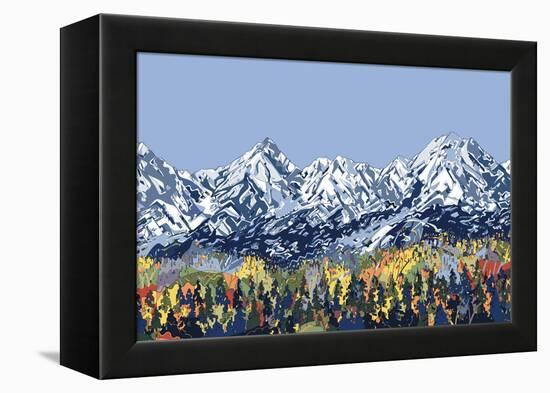 5 Peaks-HR-FM-Framed Stretched Canvas