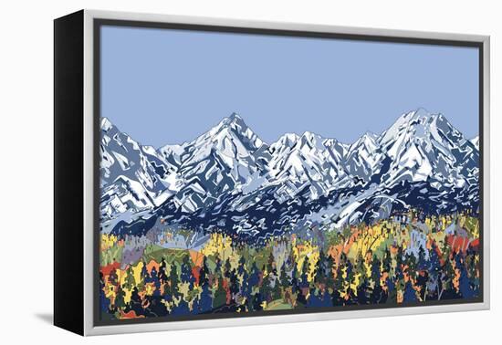 5 Peaks-HR-FM-Framed Stretched Canvas