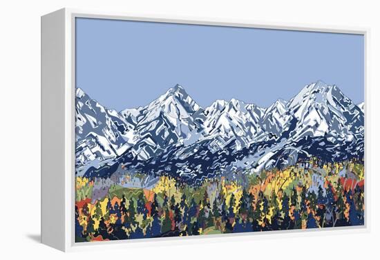 5 Peaks-HR-FM-Framed Stretched Canvas