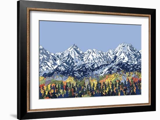 5 Peaks-HR-FM-Framed Art Print