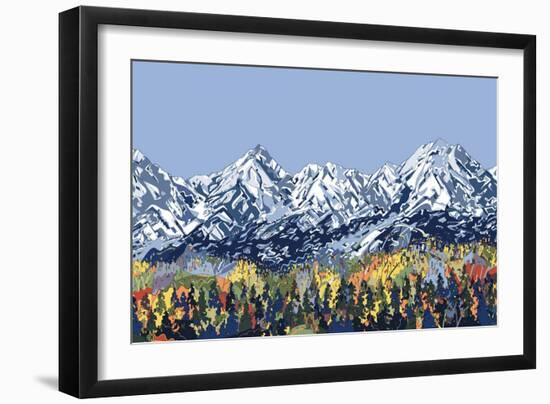 5 Peaks-HR-FM-Framed Art Print