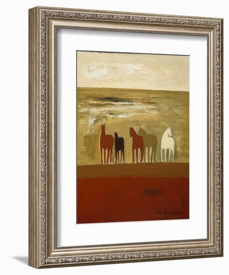 5 Ponies-Karen Bezuidenhout-Framed Giclee Print