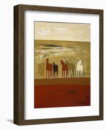 5 Ponies-Karen Bezuidenhout-Framed Giclee Print