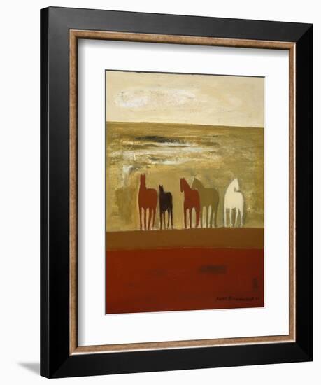 5 Ponies-Karen Bezuidenhout-Framed Giclee Print