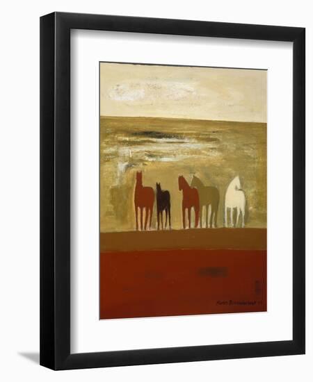 5 Ponies-Karen Bezuidenhout-Framed Giclee Print