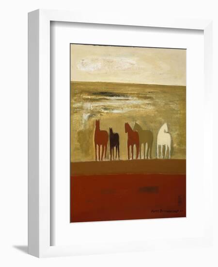 5 Ponies-Karen Bezuidenhout-Framed Giclee Print