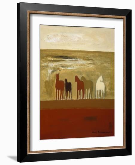 5 Ponies-Karen Bezuidenhout-Framed Giclee Print