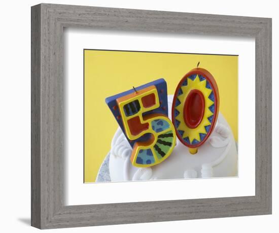 50 Birthday Cake Decorations-null-Framed Photographic Print