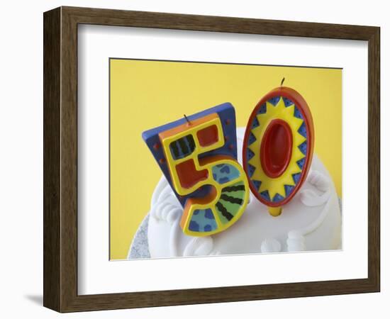 50 Birthday Cake Decorations-null-Framed Photographic Print