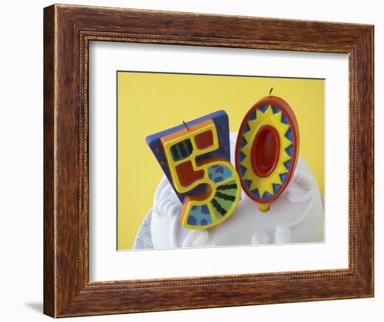 50 Birthday Cake Decorations-null-Framed Photographic Print