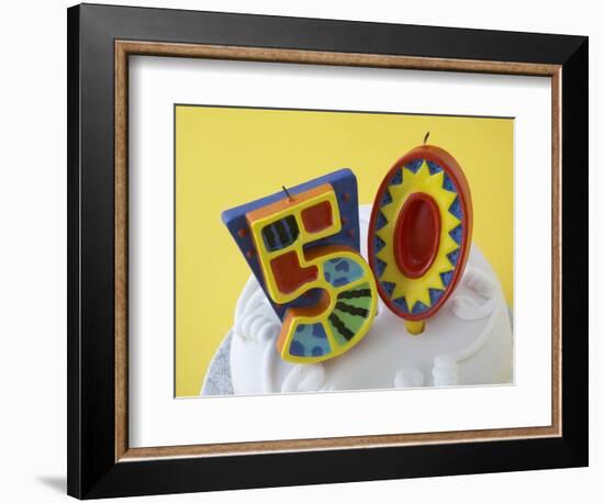 50 Birthday Cake Decorations-null-Framed Photographic Print