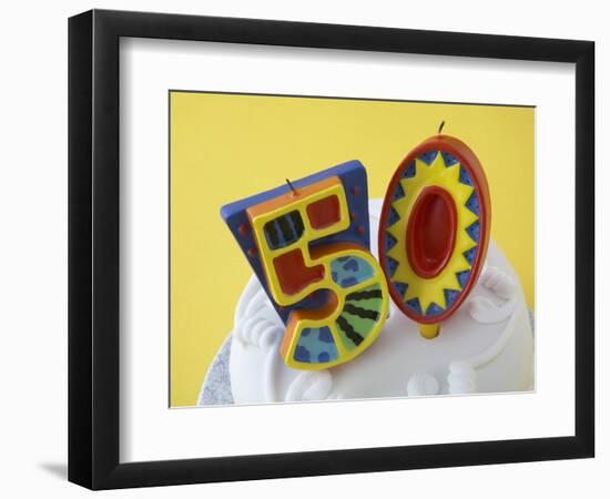 50 Birthday Cake Decorations-null-Framed Photographic Print