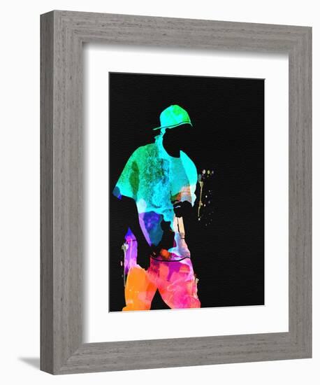 50 Cent Watercolor-Lana Feldman-Framed Premium Giclee Print