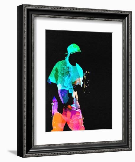 50 Cent Watercolor-Lana Feldman-Framed Premium Giclee Print