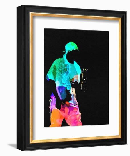 50 Cent Watercolor-Lana Feldman-Framed Premium Giclee Print