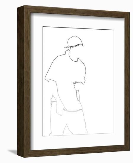 50 Cent-Logan Huxley-Framed Art Print