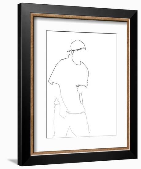 50 Cent-Logan Huxley-Framed Art Print