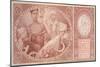 50 Crown Banknote of the Republic of Czechoslovakia, 1931-Alphonse Mucha-Mounted Giclee Print