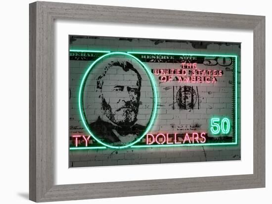 50 Dollars-Octavian Mielu-Framed Art Print