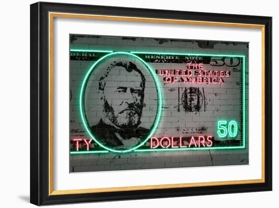 50 Dollars-Octavian Mielu-Framed Art Print