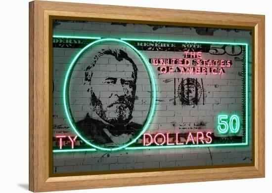 50 Dollars-Octavian Mielu-Framed Stretched Canvas