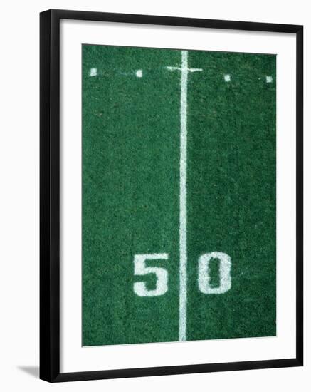 50 Yard Line American Football-Steven Sutton-Framed Photographic Print