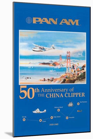 50th Anniversary of the China Clipper-null-Mounted Art Print