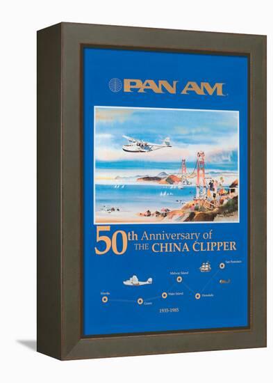 50th Anniversary of the China Clipper-null-Framed Stretched Canvas