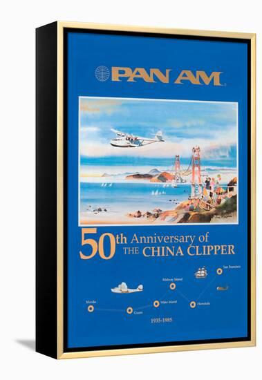 50th Anniversary of the China Clipper-null-Framed Stretched Canvas