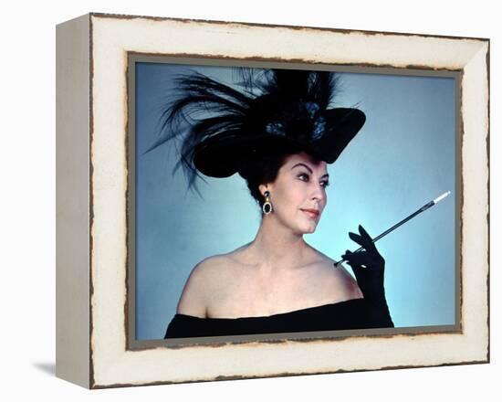 55 DAYS IN PEKING, 1963 directed by NICOLAS RAY with Ava Gardner (photo)-null-Framed Stretched Canvas