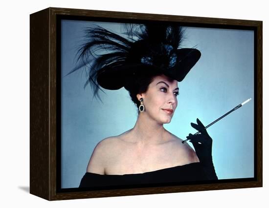 55 DAYS IN PEKING, 1963 directed by NICOLAS RAY with Ava Gardner (photo)-null-Framed Stretched Canvas
