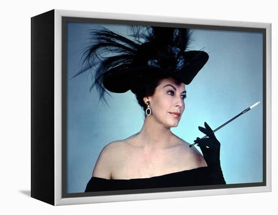 55 DAYS IN PEKING, 1963 directed by NICOLAS RAY with Ava Gardner (photo)-null-Framed Stretched Canvas