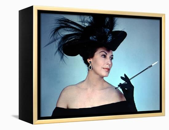 55 DAYS IN PEKING, 1963 directed by NICOLAS RAY with Ava Gardner (photo)-null-Framed Stretched Canvas