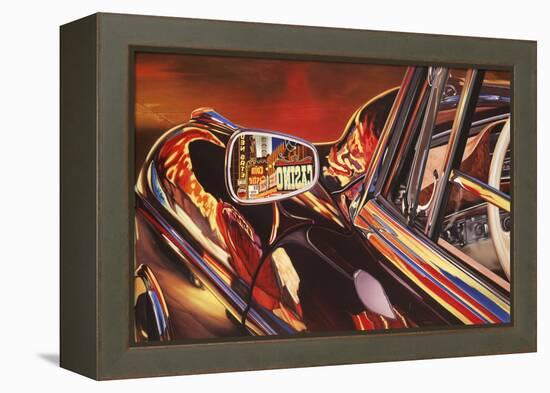 '56 Mercedes-Graham Reynolds-Framed Stretched Canvas