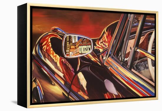 '56 Mercedes-Graham Reynolds-Framed Stretched Canvas