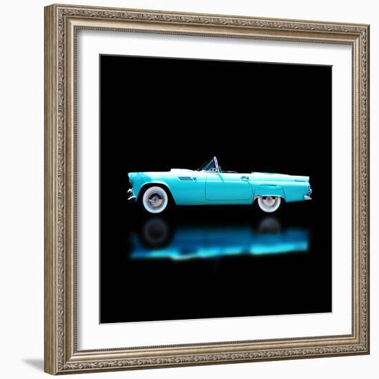 56 T-Bird Convertible-Clive Branson-Framed Photo