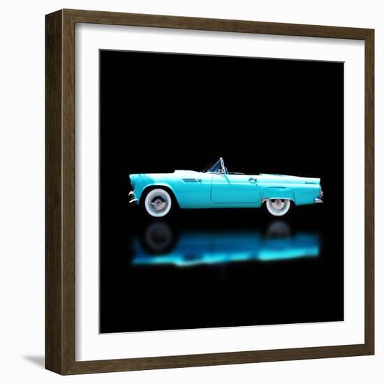 56 T-Bird Convertible-Clive Branson-Framed Photo