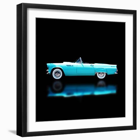 56 T-Bird Convertible-Clive Branson-Framed Photo